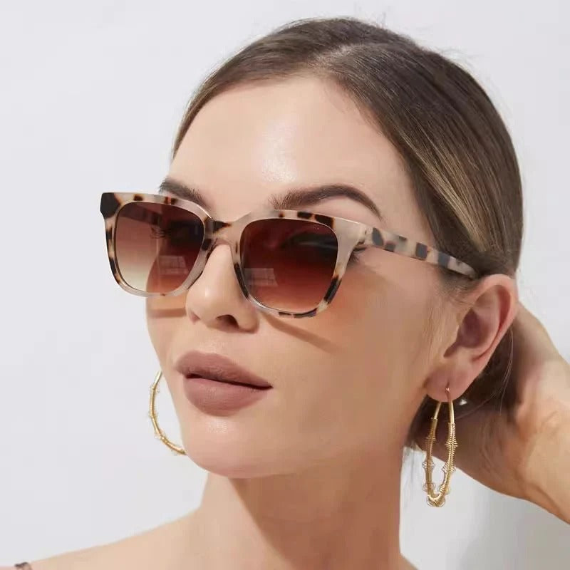 Fashionable Women's Ready-made Small-square-frame Sunglasses